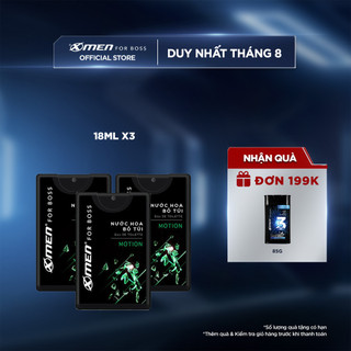 Bộ 3 Nước hoa bỏ túi Xmen for Boss Motion 18ml/chai