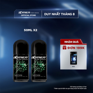 Bộ 2 Lăn khử mùi Xmen for Boss 50ml Hương Năng Động Motion