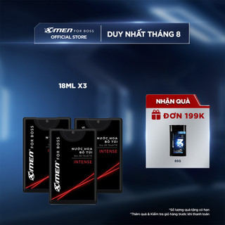 Combo 3 Nước hoa bỏ túi Xmen for boss Intense/Motion 18ml/chai - Hương nước hoa châu Âu