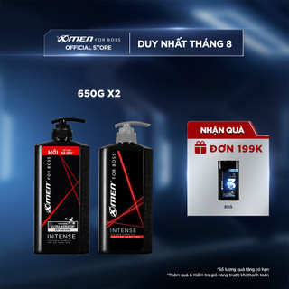 Combo Dầu gội nước hoa 650g + Sữa tắm nước hoa X-Men for Boss Intense 650g