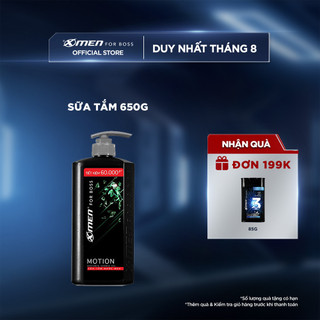 Sữa tắm Nước hoa X-Men For Boss Motion 650g - Mùi hương năng động phóng khoáng