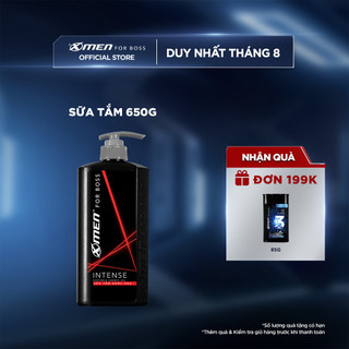 Sữa tắm nước hoa X-Men For Boss Intense 650g - Mùi hương trầm đầy nội lực