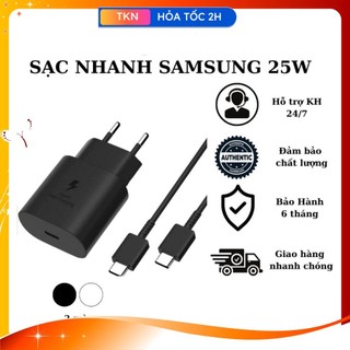 Sạc Nhanh SamSung 25w,TypeC To Typec,Cam Kết Sạc Nhanh,Bảo Vệ Pin,Chống Cháy Nổ,Chính Hãng, BẢO HÀNH 12 THÁNG.