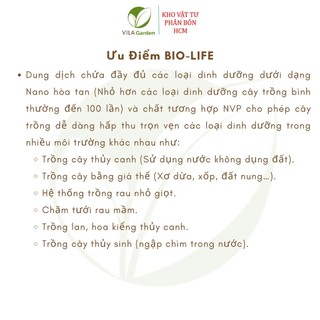Dung dịch thuỷ canh Bio Life 100ml