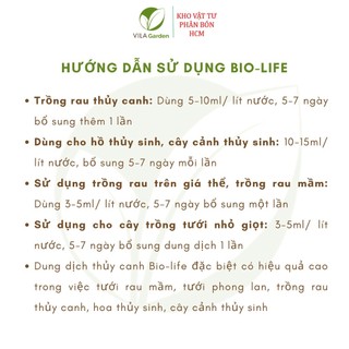 Dung dịch thuỷ canh Bio Life 100ml