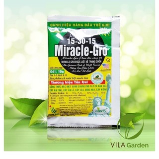 Phân Bón Lá Miracle Gro 15-30-15 (10g),Phân Bón Miracle-Gro chuyên dùng cho hoa lan,hồng,thúc ra hoa các loại cây trồng