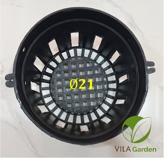 Chậu Nhựa Đen Trồng Hoa Lan, Cây Cảnh F21