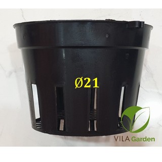 (COMBO 10) Chậu Nhựa Đen Trồng Hoa Lan, Cây Cảnh F21