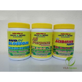 COMBO 3 HỘP PHÂN BÓN LÁ GROWMORE (USA) NPK + TE