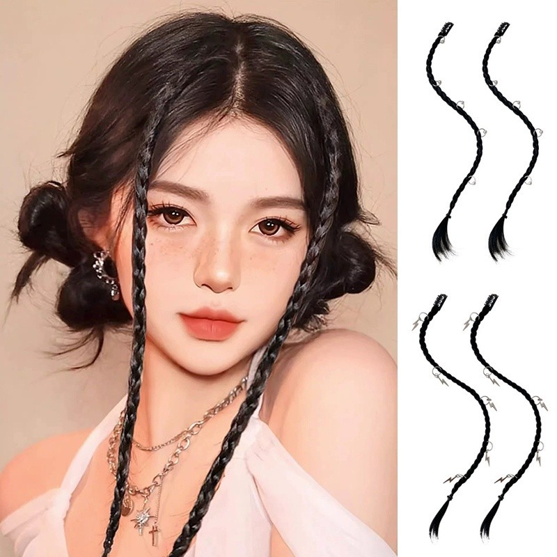 Phím Tóc Giả Tết Nhỏ 1cm Có Kẹp Cá Tính Thời Trang Hot Xu Hướng Nhiều Màu Phụ Kiện Tóc Nữ Và Bé Gái