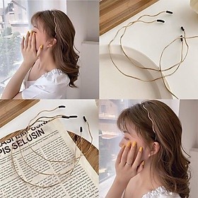  Cài Tóc Kim Loại Kiểu Gợn Sóng Phong Cách Hàn Quốc Cho Nữ Phụ Kiện Tóc Nữ Dễ Thương 
