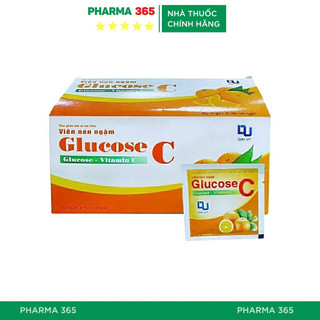 Kẹo ngậm bổ sung vitamin c glucose c đại uy gói 20 viên - pharma 365