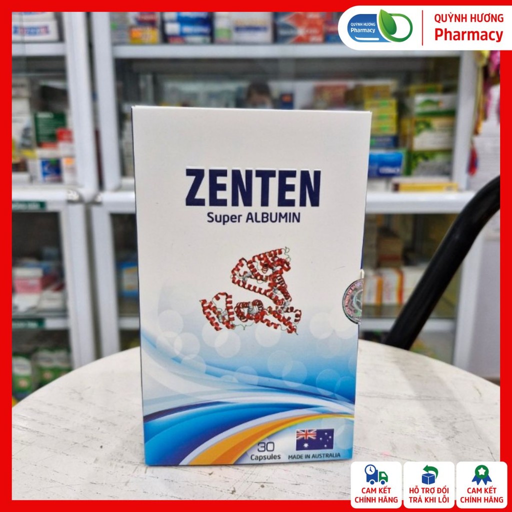 [ HỘP 30 VIÊN ] Viên uống ZENTEN SUPER ALBUMIN Bổ sung axit amin, phục hồi sức khoẻ nhanh chóng