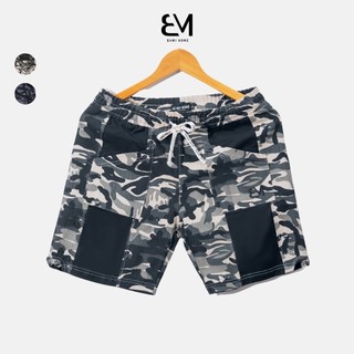 Quần short kaki nam camo BAMIHOME phong cách unisex big size QK06