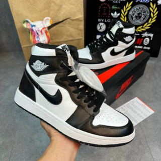 Giày Jo.rdan1 panda cổ cao, giày thể thể thao,sneakerr đen trắng, đế chống trợ trượt tăng chiều cao Full Box Bill