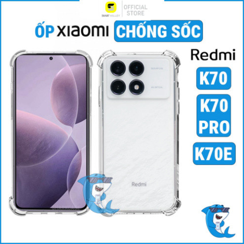 Ốp lưng Redmi K70 / K70 pro / K70e dẻo trong suốt silicon cao cấp chống sốc chống va đập bảo vệ cam