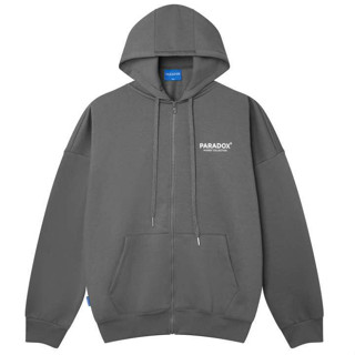Áo hoodie zip Paradox kiểu dáng basic chất nỉ không xù form rộng nam nữ cao cấp