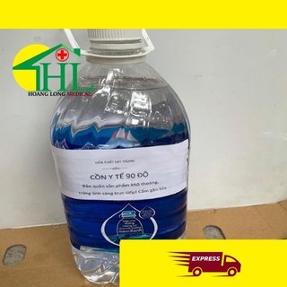 Cồn y tế 90 độ, 70 độ - sát khuẩn, sát trùng - can 5 lít