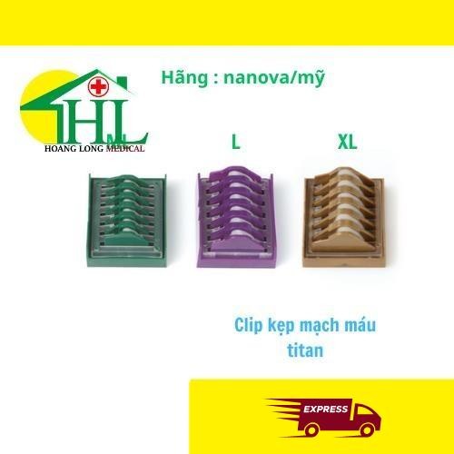Clip kẹp mạch máu titan NANOVA/MỸ