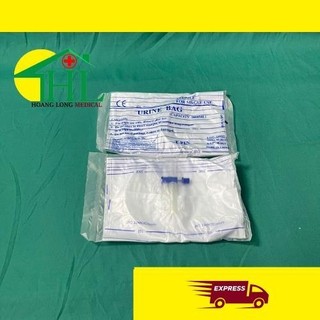 Combo 10 túi đựng nước tiểu van ngang y tế
