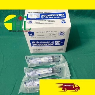 [Bán lẻ 10 chiếc] Bơm tiêm 1 lần Vinahankook 50ml