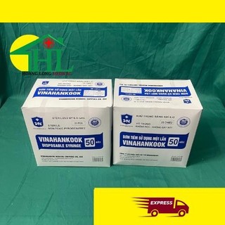 [Bán lẻ 10 chiếc] Bơm tiêm 1 lần Vinahankook 50ml