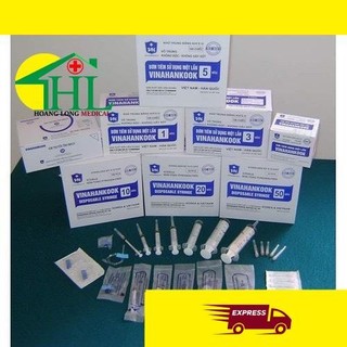 [Bán lẻ 10 chiếc] Bơm tiêm 1 lần Vinahankook 50ml