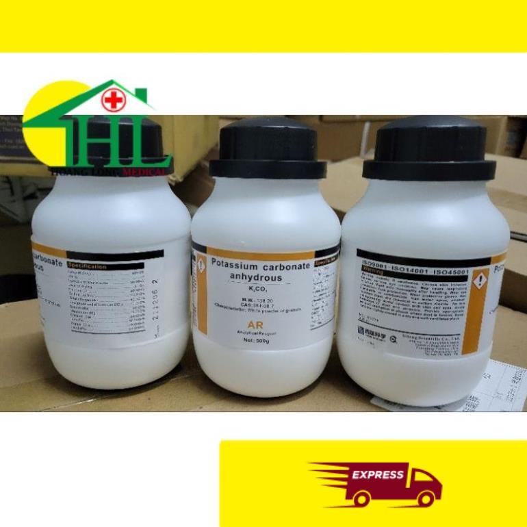 Hóa Chất: Potassium Carbonate anhydrous K2CO3 500g T.Quốc