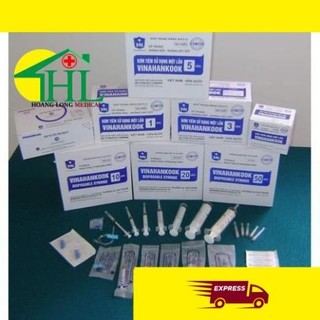 [Bán lẻ 10 chiếc] Bơm tiêm 1 lần Vinahankook 1ml