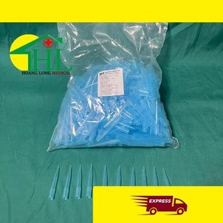 Đầu côn xanh thường 1000ul dùng cho gilson pipette túi 500 cái