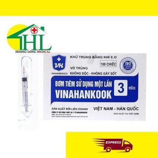 Bơm tiêm 1 lần Vinahankook 3ml