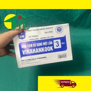 Bơm tiêm 1 lần Vinahankook 3ml