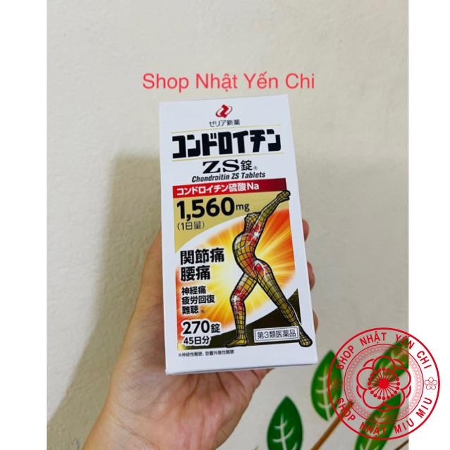 Viên uống hỗ trợ xương khớp Chondroitin ZS nhện Nhật bản 108, 180 và 270 viên