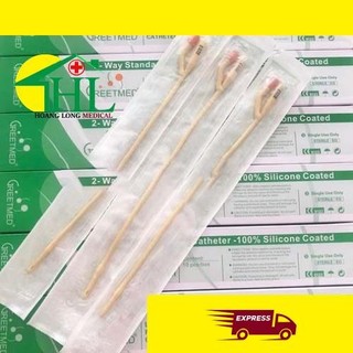 Ống thông tiểu Sonde Foley Greetmed 2 nhánh, 3 nhánh