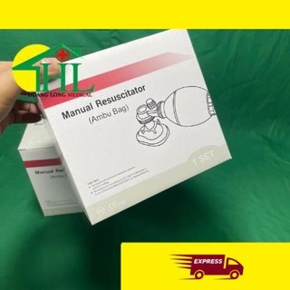 Bóng Bóp Ambu Cấp Cứu Oxy Tập Thở [Người Lớn, Trẻ Em]