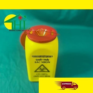Hộp y tế 📌📌🧷🧷💉💊đựng vật sắc nhọn bằng nhựa dung tích 1,5 lít
