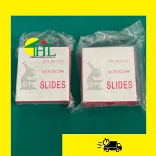 Lam kính hiển vi trong suốt 7102, mài mờ 7105