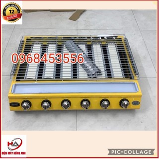BẾP NƯỚNG BẰNG GAS CAO CẤP 4-6 ĐẦU ĐỐT CHUYÊN DÙNG NƯỚNG HÀU, THỊT, BÁNH TRÁNG...