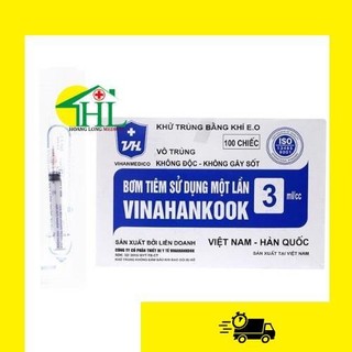 [Bán lẻ 10 chiếc] Bơm tiêm 1 lần Vinahankook 3ml