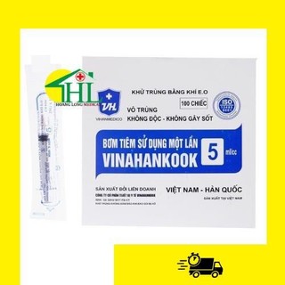 [Bán lẻ 10 chiếc] Bơm tiêm 1 lần Vinahankook 5ml