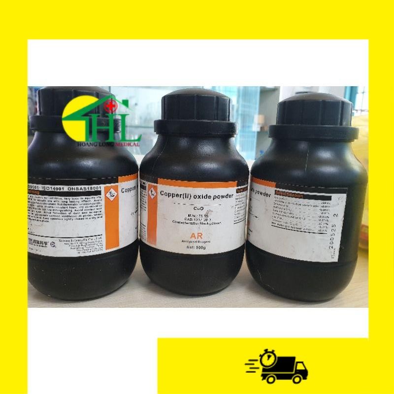 Hóa chất : Copper(II) Oxide CuO 500g T.Quốc