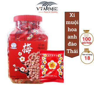 Xí muội ô mai hoa anh đào Thái Lan 1 hộp 100 gói