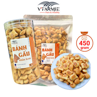 Bánh gấu nhân kem vị truyền thống 450g thơm giòn ngon