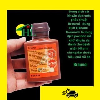 Dung dịch sát khuẩn da phẫu thuật Braunol 100ml