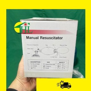 Bóng Bóp Ambu Cấp Cứu Oxy Tập Thở [Người Lớn, Trẻ Em]