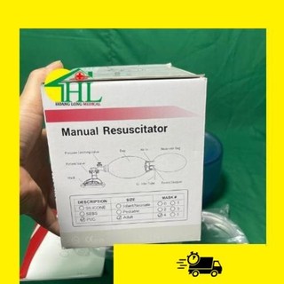 Bóng Bóp Ambu Cấp Cứu Oxy Tập Thở [Người Lớn, Trẻ Em]