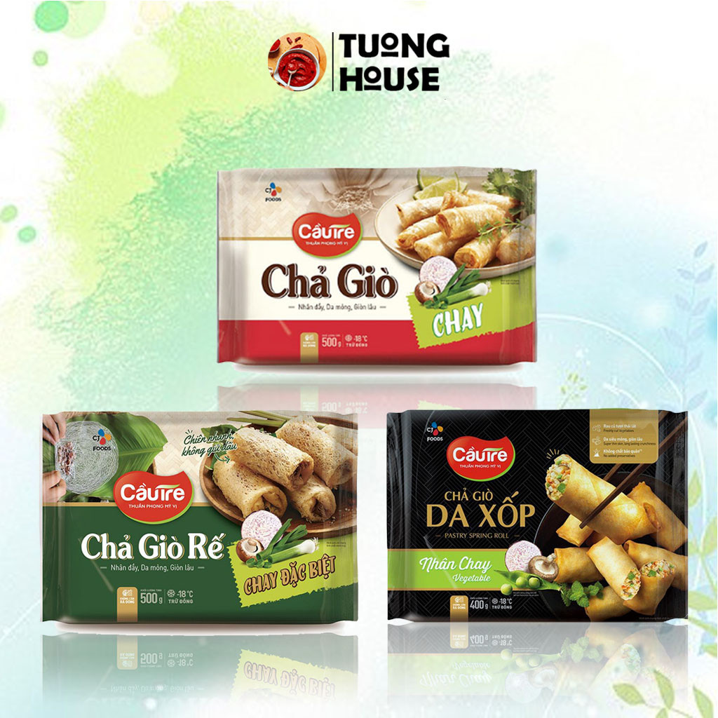 Chả Giò Chay Cầu Tre CJ 500g (hàng lạnh chỉ giao hỏa tốc HCM)