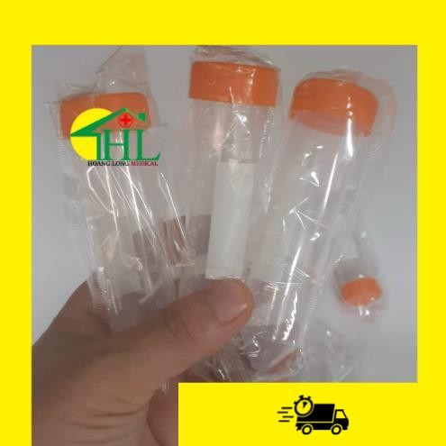 Túi 50 Ống Falcon 50ml - Ống Ly Tâm 50ml Nắp Vặn, Đáy Nhọn Tiệt Trùng Từng Cái