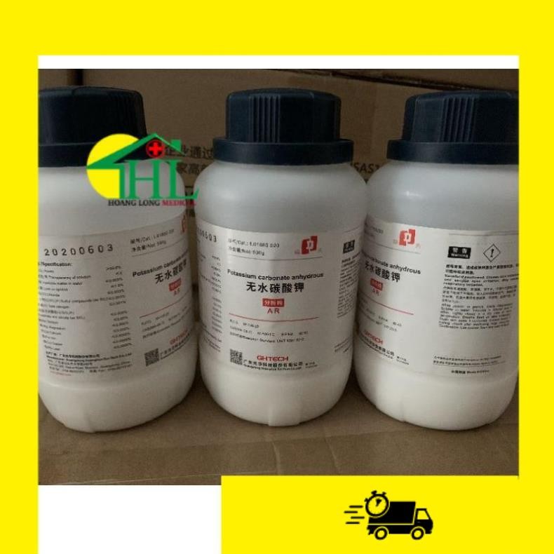 Hóa Chất: Potassium Carbonate anhydrous K2CO3 500g T.Quốc