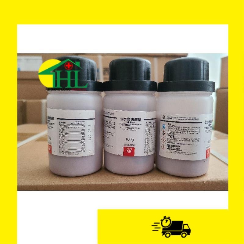 Hóa chất : Cobalt(II) Sulfate heptanhydrate CoSO4 7H2O 100g  T.Quốc